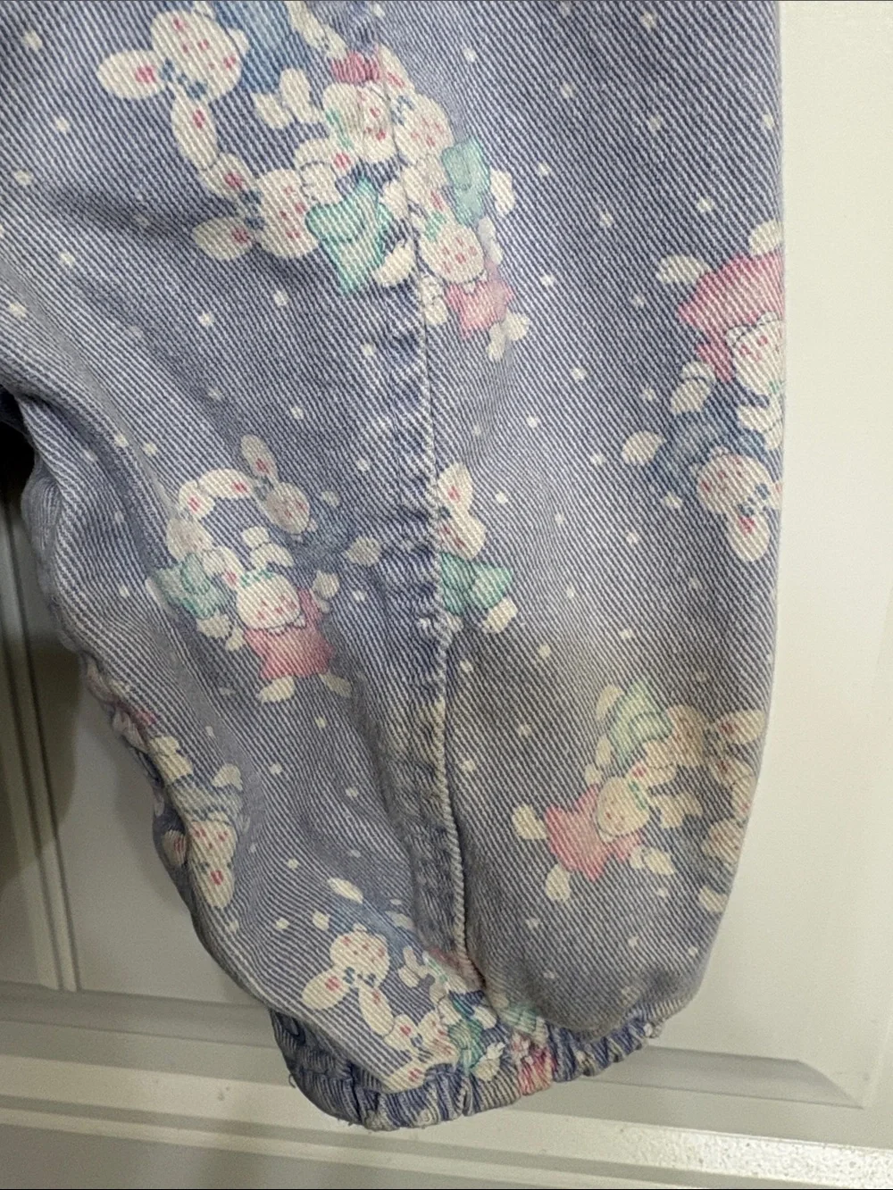 Vintage OshKosh‎ B'gosh Lavender Bunny Overalls
